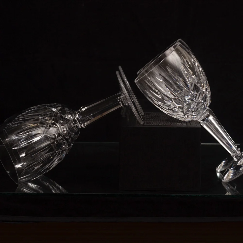 Waterford Crystal White Drinkware Set with Intricate Patterns - Picture 7 of 10
